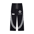 Curved Stripe Straight Sweatpants
