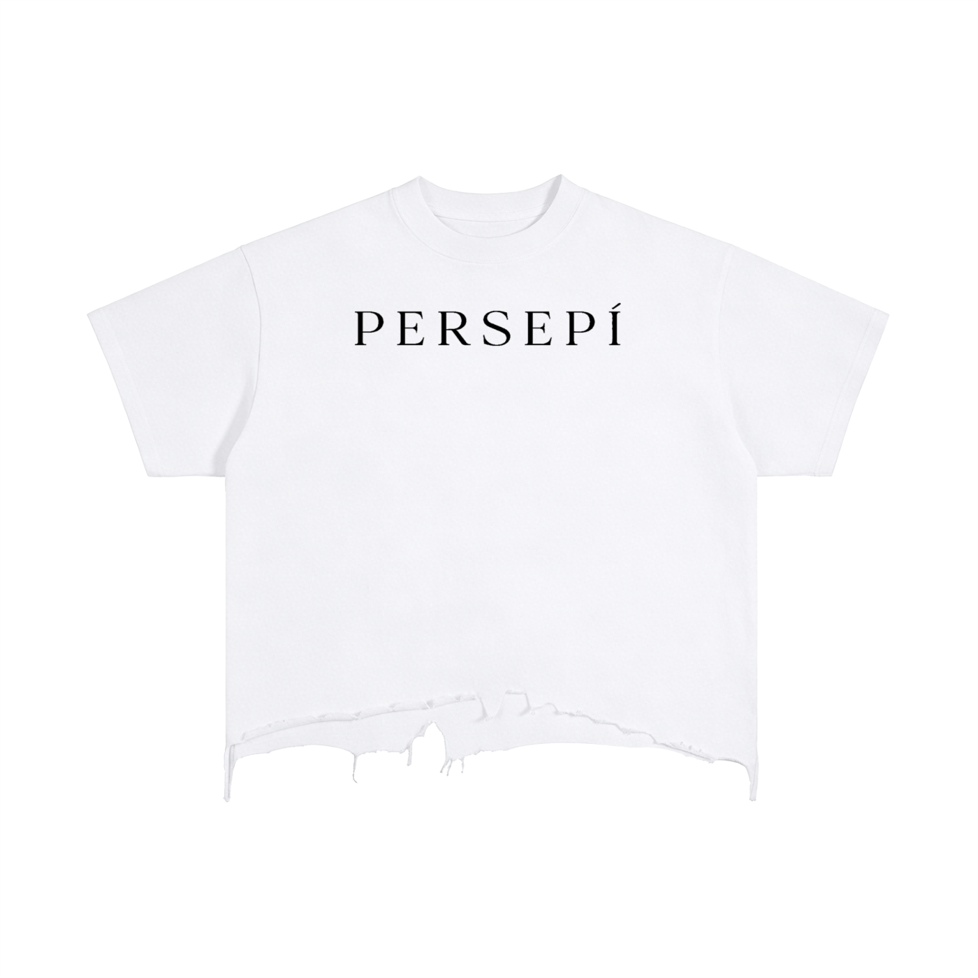 Vintage Wash Boxy Distressed Hem T-Shirt