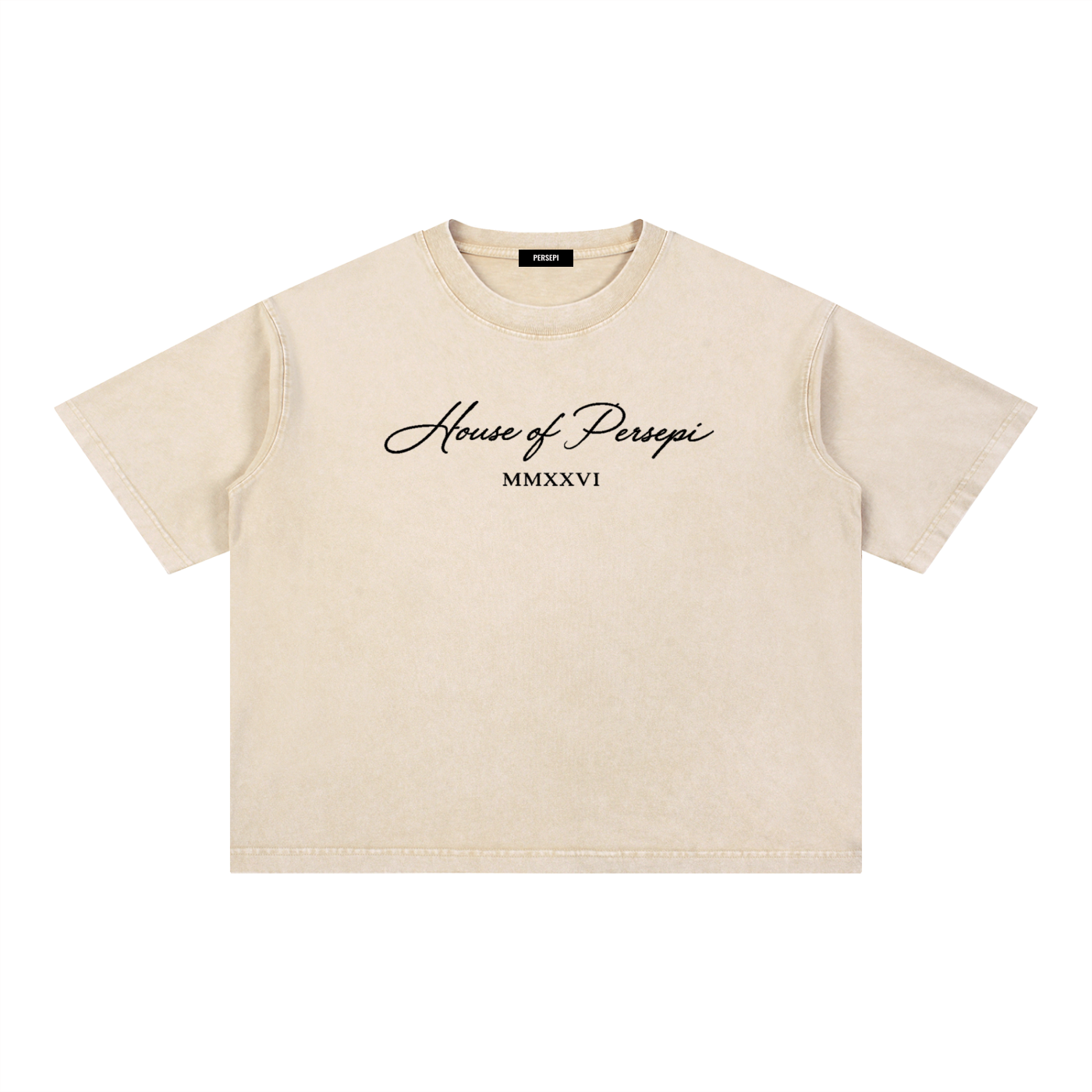 Mineral Wash Boxy Cotton T-Shirt