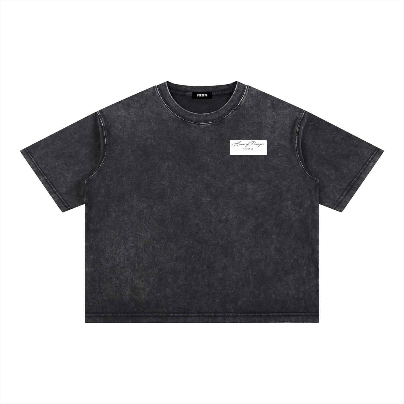 Mineral Wash Boxy Cotton T-Shirt