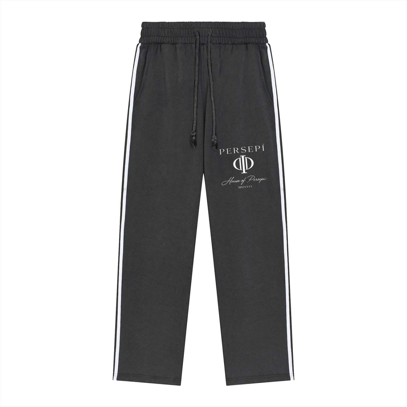 Snow Washed Contrast Tape Sweatpants