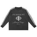 Snow Washed Contrast Tape Sweatshirt