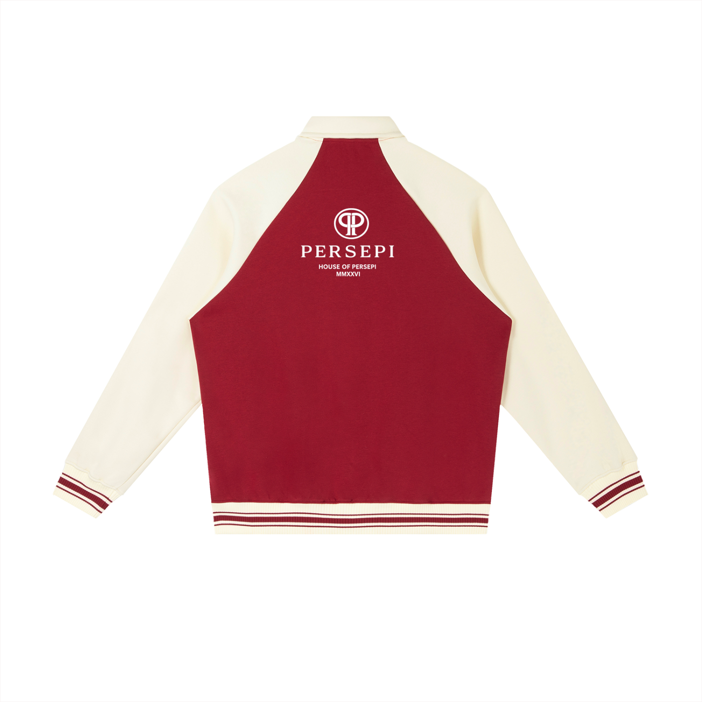 Contrast Raglan Sleeve Baseball Jacket