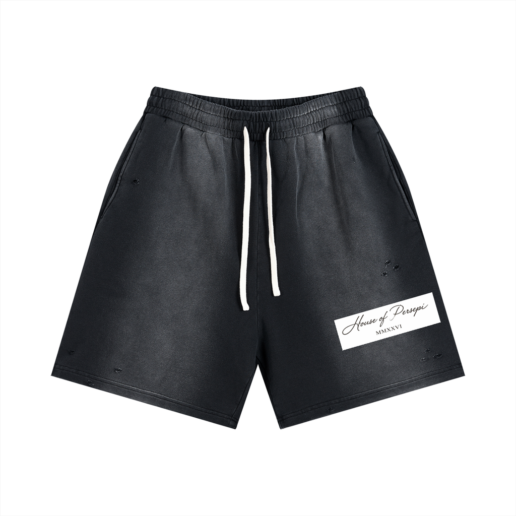 Sun Fade Distressed Shorts