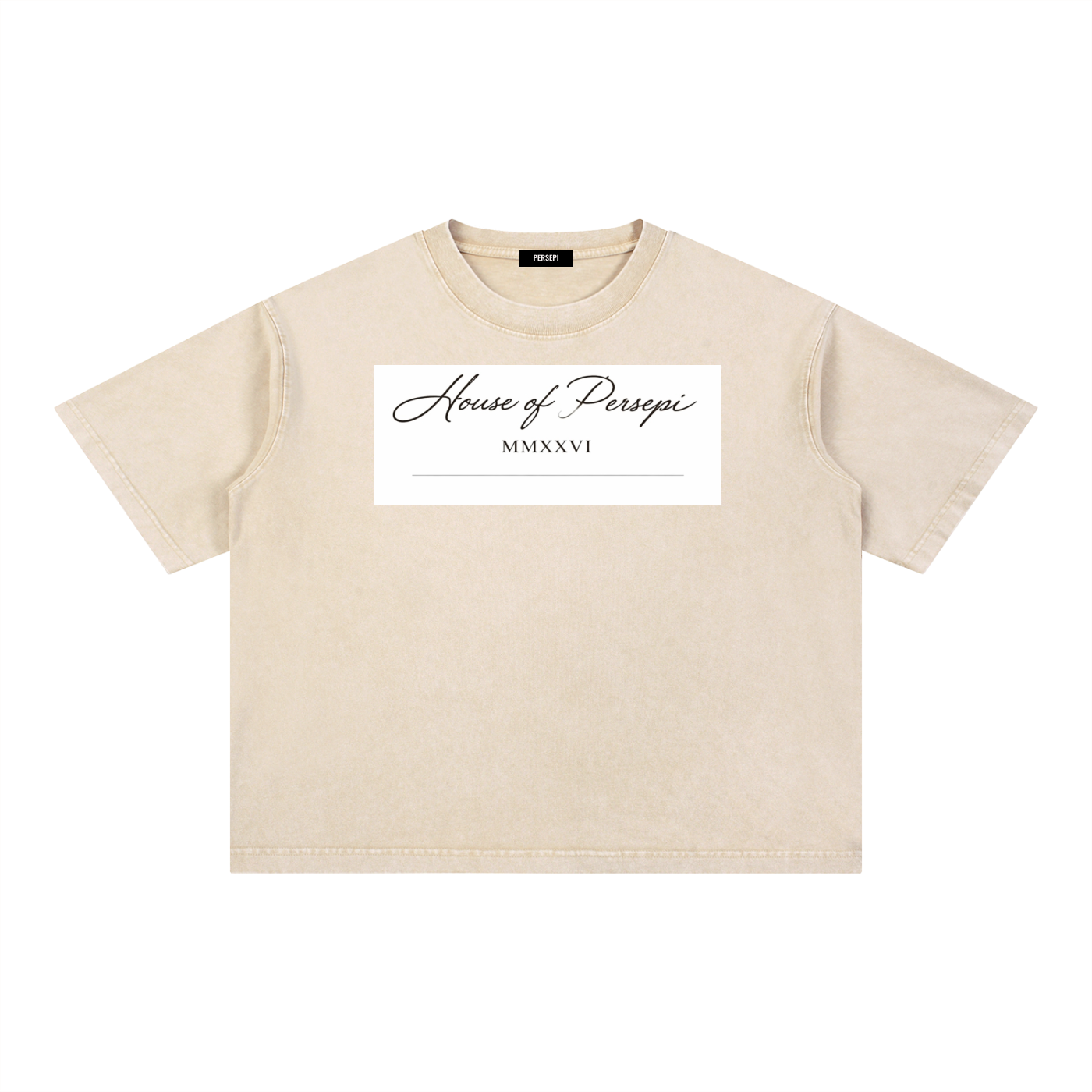 Mineral Wash Boxy Cotton T-Shirt