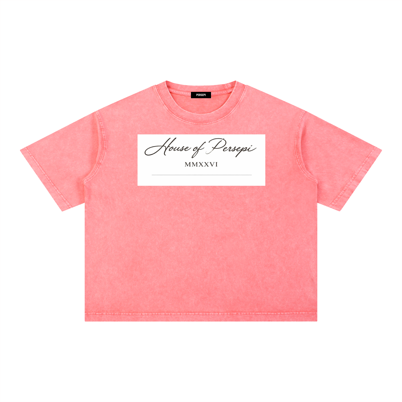 Mineral Wash Boxy Cotton T-Shirt