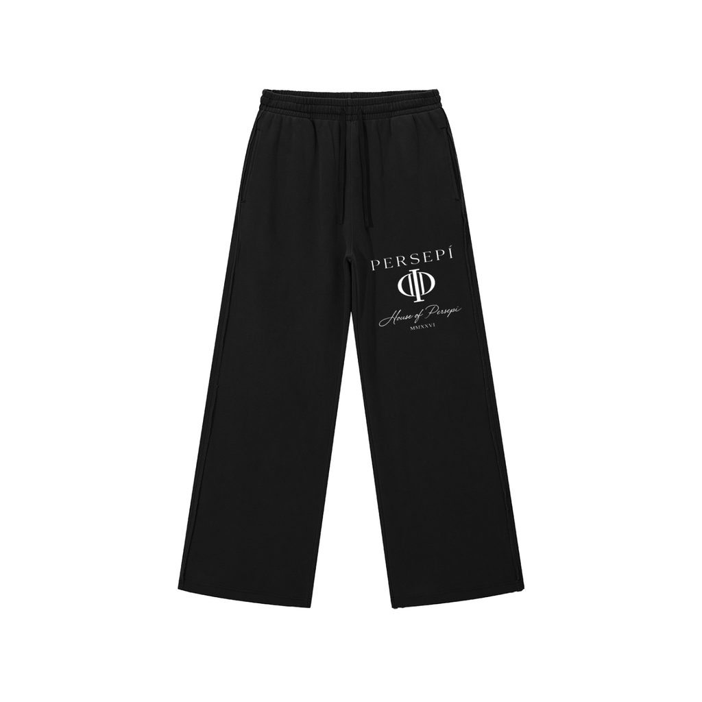 Snow Washed Raw Edge Sweatpants