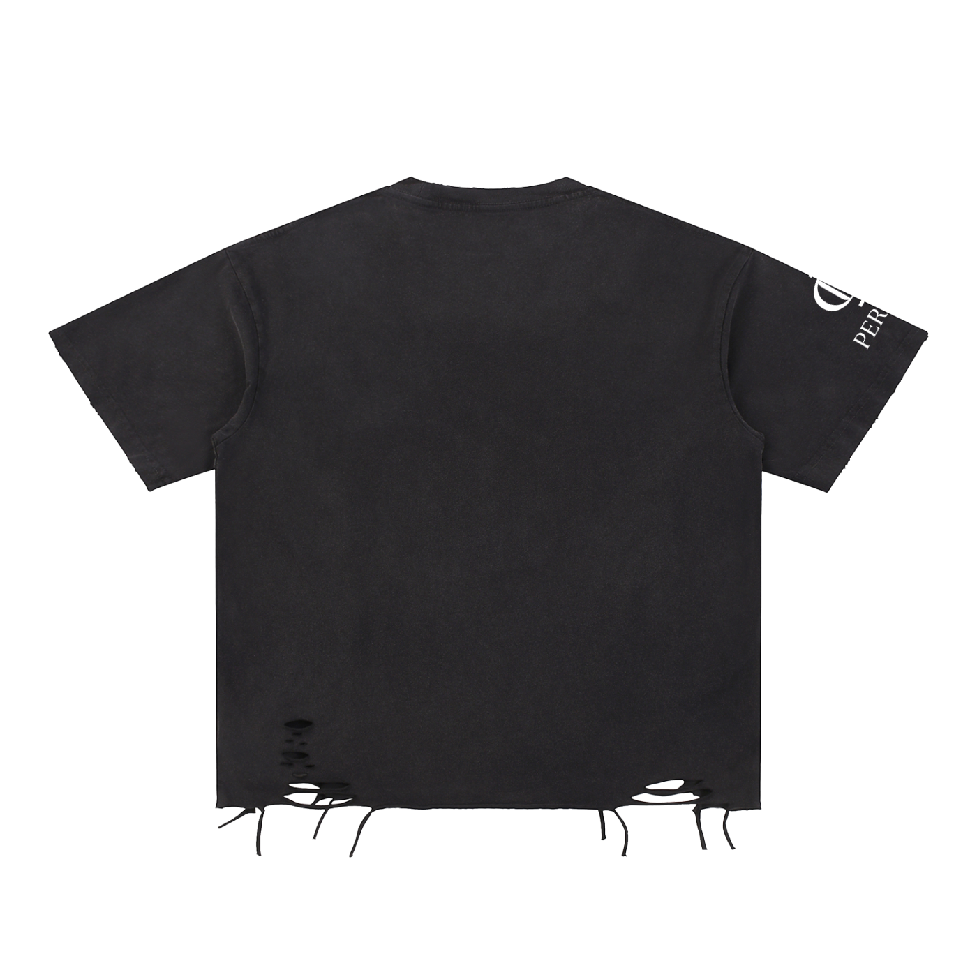 Snow Washed Raw-Hem T-Shirt