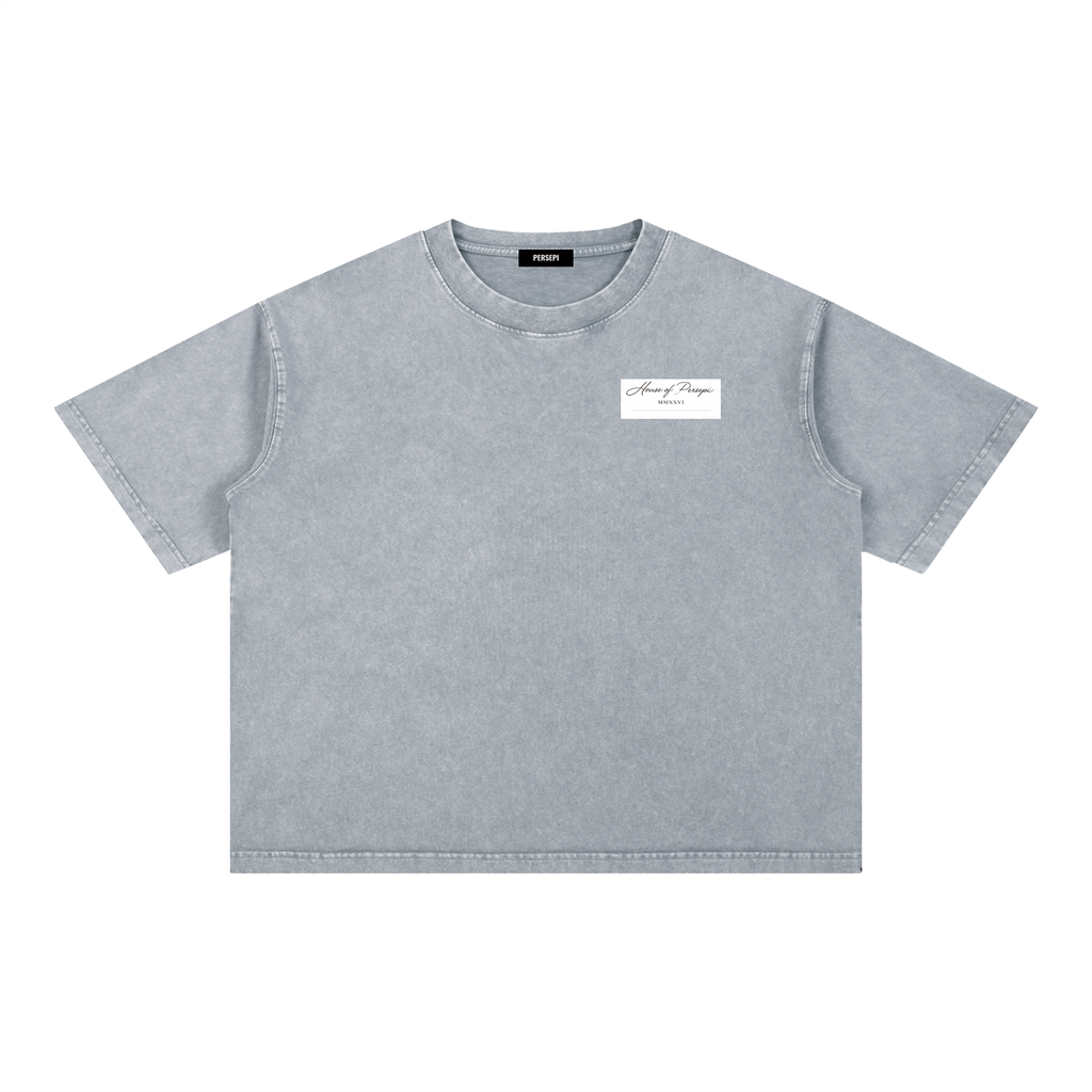 Mineral Wash Boxy Cotton T-Shirt