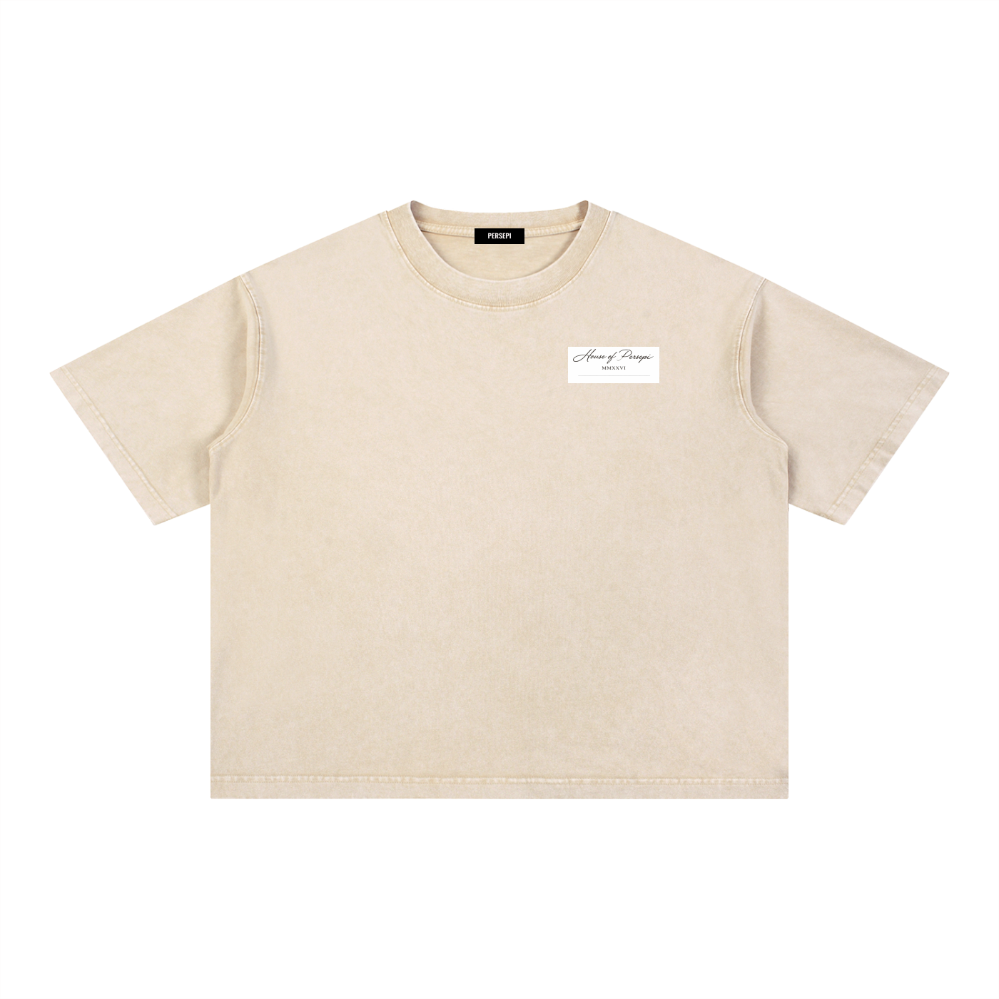 Mineral Wash Boxy Cotton T-Shirt