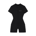 Women's Quarter-Zip Short Sleeve Romper