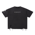 Snow Washed Raw-Hem T-Shirt