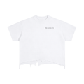 Vintage Wash Boxy Distressed Hem T-Shirt
