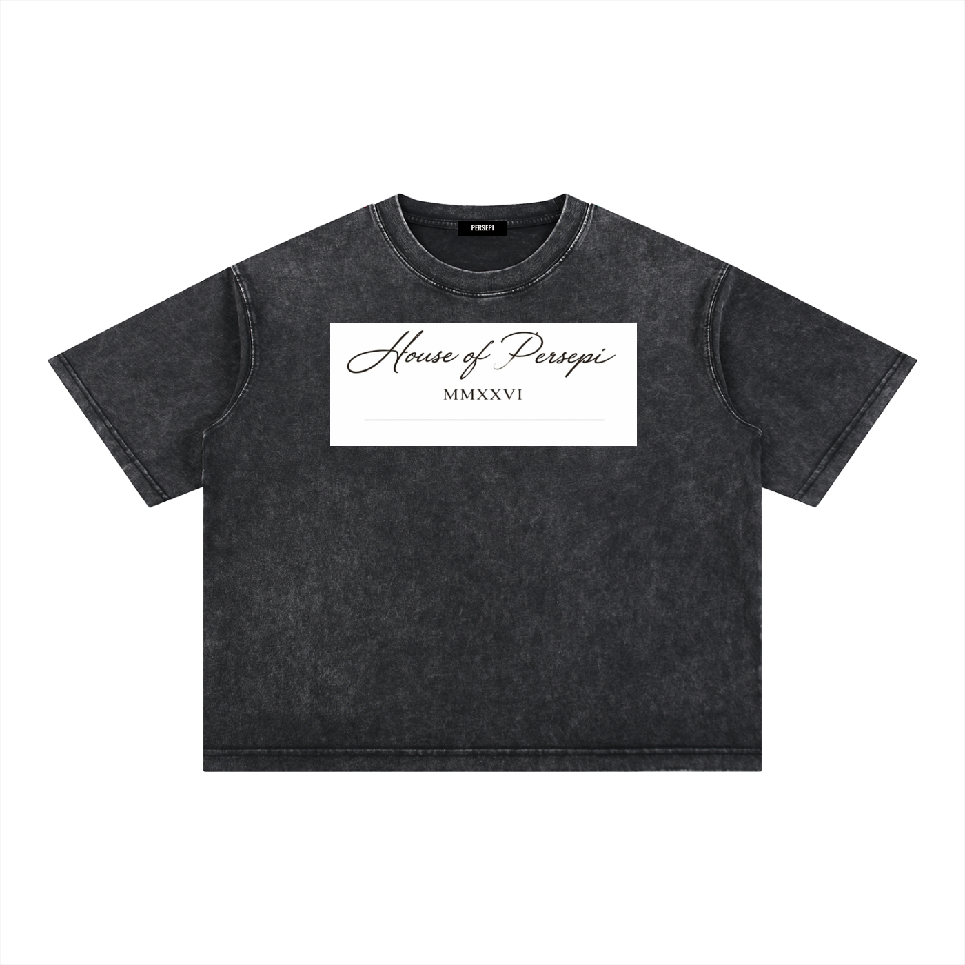 Mineral Wash Boxy Cotton T-Shirt