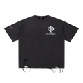 Snow Washed Raw-Hem T-Shirt