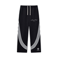 Curved Stripe Straight Sweatpants
