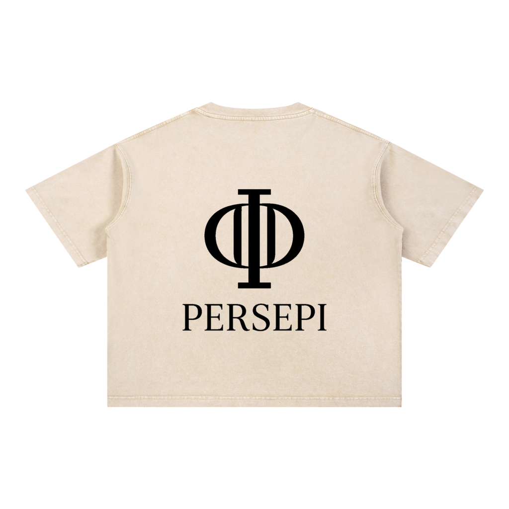Mineral Wash Boxy Cotton T-Shirt
